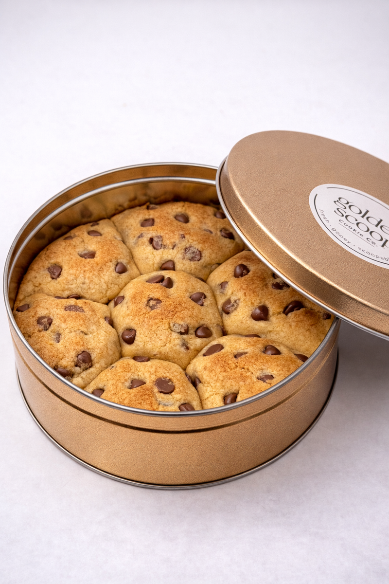 The Classic - scoopable cookie tin from Golden Scoop