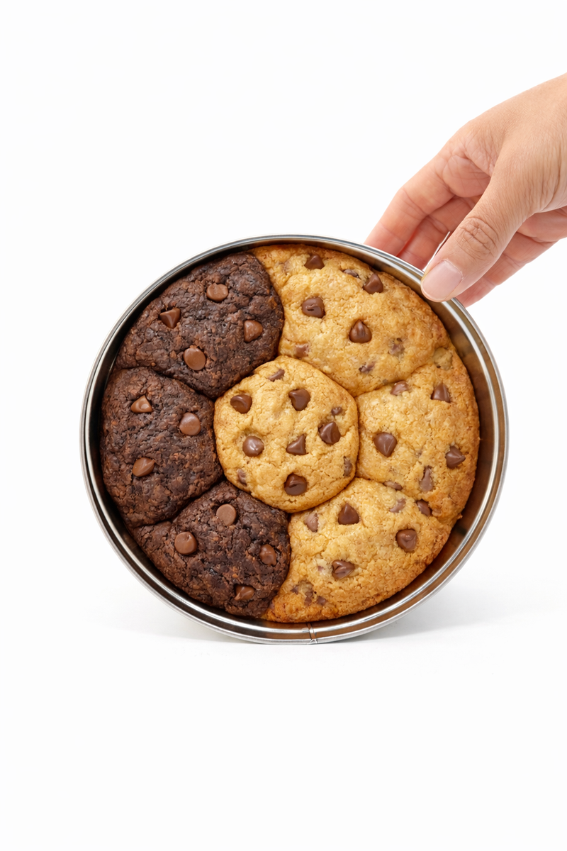 Half & Half - scoopable cookie tin from Golden Scoop